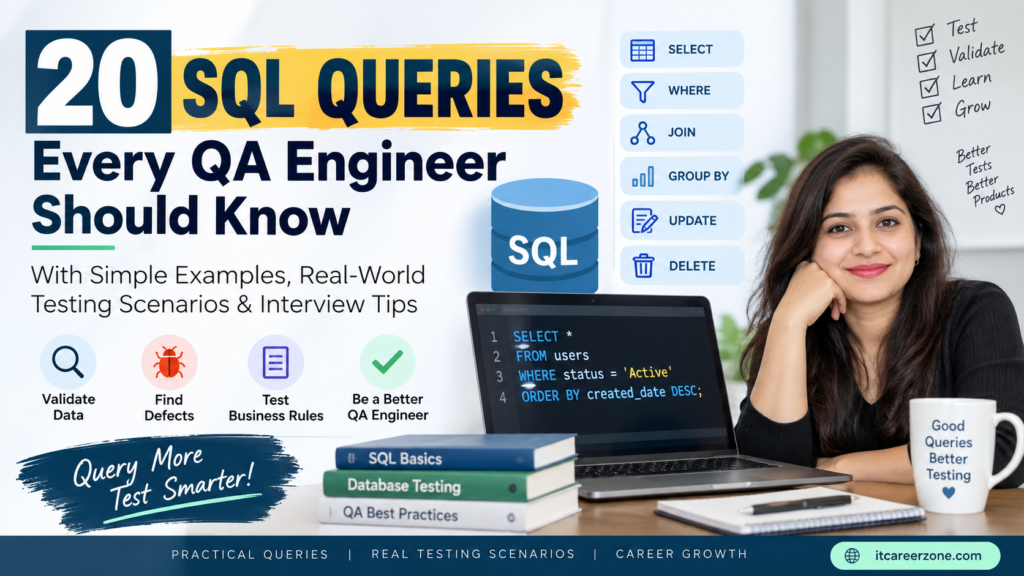 20 SQL queries every QA Engineer should know