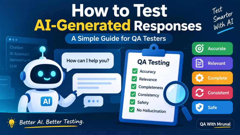 How to test AI-generated responses for QA