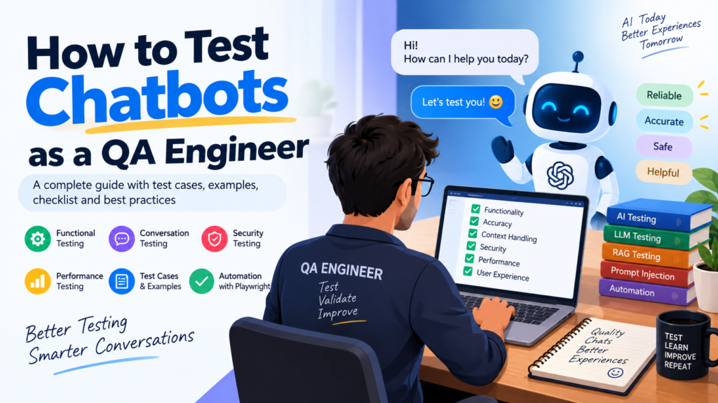 How to test chatbots as a QA Engineer with AI chatbot testing concepts